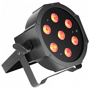 Cameo Light FLAT PAR CAN TRI 3W IR - 7 x 3 W TRI Colour in black housing, reflektor sceniczny LED - Wycofany 1/4