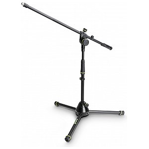 Gravity MS 4221 B - statyw mikrofonowy, Short Microphone Stand With Folding Tripod Base And 2-Point Adjustment Boom 1/5