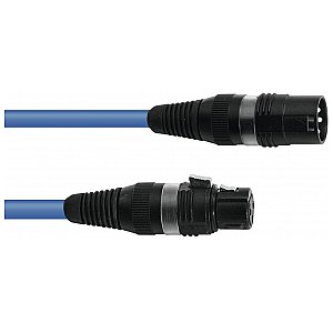 SOMMER Kabel DMX niebieski XLR 3pin 1.5m złącza Hicon 1/1