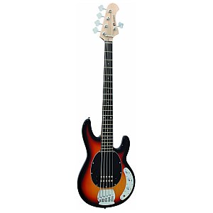 Dimavery MM-505 E-Bass, 5-string, sunburst, gitara basowa 1/3
