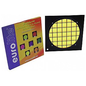 Eurolite Yellow dichroic filter black frame PAR-64 1/1