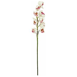 Europalms Cymbidiumspray, white-pink, 90cm, Sztuczny kwiat 1/2