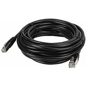 DAP CAT6 Kabel sieciowy - F/UTP czarny 10 m 1/1