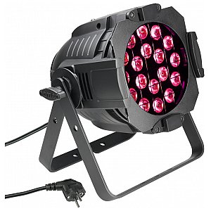 Cameo Light Studio PAR 64 CAN - 18 x 3 RGB in black housing, reflektor sceniczny LED 1/4