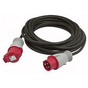 Showtec Motorcable 20mtr red CEE 4p 1/1