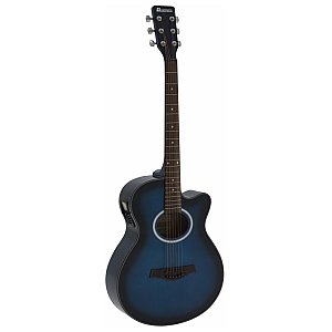 Gitara westernowa DIMAVERY AW-400, blueburst 1/4