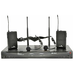 Chord RU2-N Mikrofon bezprzewodowy UHF, zestaw. Dual neckband UHF set 863.8 + 864.8MHz 1/3
