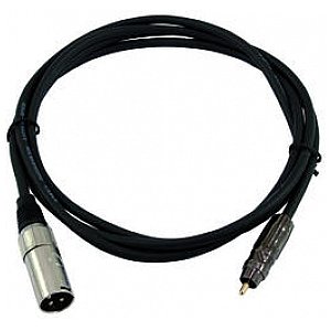 Omnitronic Cable AC-20 RCA to XLR (M), 2m, black 1/4