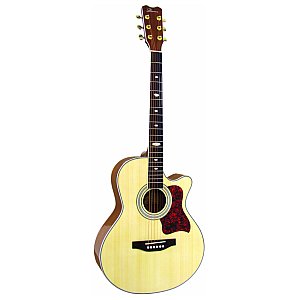 Dimavery JH-500 cutaway guitar, natural, gitara akustyczna 1/2