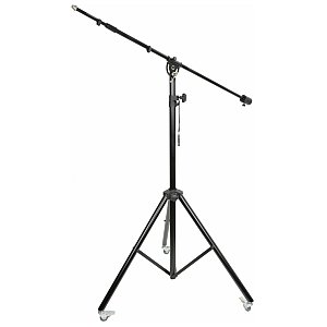 QTX Studio Microphone Boom Stand with Wheels, statyw mikrofonowy 1/5