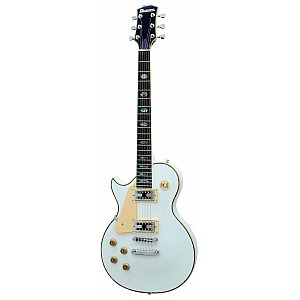 Dimavery LP-700L E-Guitar LH, white, gitara elektryczna leworęczna 1/1