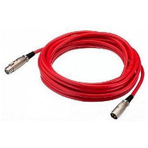 Monacor MEC-100/RT, kabel xlr symetryczny czerwony 1m 1/2