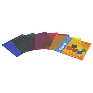 Filtry do reflektorów zestaw Eurolite Colour-foil set 19x19cm, six colors 1/1