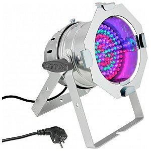 Cameo Light PAR 56 CAN - 108x10 mm LED PAR Can RGB in polished housing, reflektor sceniczny LED 1/4