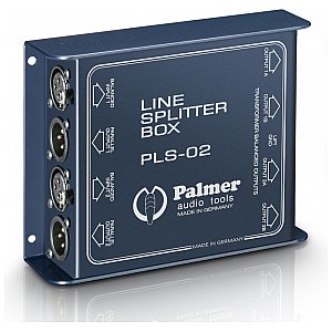 Palmer Pro Audio PLS 02 - Dual Channel Line Splitter 1/3