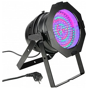 Cameo Light PAR 64 CAN - 183 x 10 mm LED PAR Can RGB in black housing, reflektor sceniczny LED 1/4