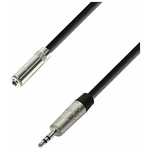 Adam Hall Cables K4 BYVW 0600 - Przedłużacz słuchawkowy gniazdo jack stereo 3,5 mm — wtyczka jack stereo 3,5 mm, 6 m 1/2