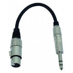 Omnitronic Cable SADC XLR female/6,35 male stereo 1/3