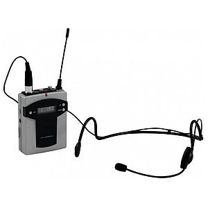 Omnitronic TM-105 Transmitter set XLR W05 nadajnik kieszonkowy i mikrofon nagłowny 1/4