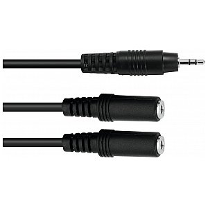 Omnitronic Cable DJ-35 16cm 1xstereo male/2xstereo 1/2