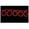 Fluxia LED ROPE LIGHT - 50m Red, wąż świetlny