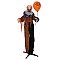 EUROPALMS Figurka na Halloween, Straszny Klaun z Balonem, animowana, 166cm