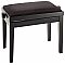 Konig & Meyer 13900-100-20 Ławka fortepianowa ławka czarne matowe wykończenie, siedzisko czarny aksamit