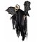 Europalms Halloween figure bat ghost - Figurka ducha nietoperzy, oczy świecą na czerwono