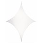 Wentex Biały rozciągliwy żagiel, kształt diamentu 375cm x 250cm, White