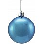 EUROPALMS Deco Ball Dekoracyjne kule, bombki 6cm, blue, metallic 6szt
