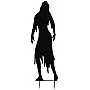 EUROPALMS Dekoracja: Metalowa sylwetka kobieta zombi, 135cm