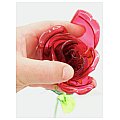 EUROPALMS Róża kryształowa, bordo, sztuczny kwiat, 81 cm 12x 5/5