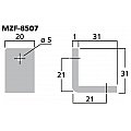 MONACOR MZF-8507 Metalowe naroże 2/2