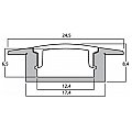 MONACOR LEDSP-321/FC Szyna aluminiowa (profil T) do pasków diodowych 2/2