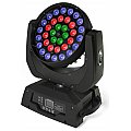 Flash 4x LED MOVING HEAD 36x10W RGBW 4in1 ZOOM 3 SECTIONS Ruchome głowy LED Wash zestaw 2/9