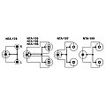 MONACOR NTA-198 Przejściówka wtyk jack 6,3mm stereo - 2 x gniazdo jack 6,3mm stereo 2/2