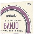 D'Addario EJS57 5-strunowe Struny do banjo, Stal nierdzewna, Custom Medium, 11-22 4/4