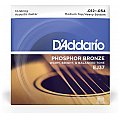 D'Addario EJ37 12-String Phosphor Bronze Struny do gitary akustycznej, Medium Top/Heavy Bottom, 12-54 2/4