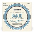 D'Addario EJS60 5-strunowe Struny do banjo, Stal nierdzewna, Light, 9-20 2/4