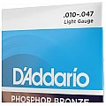 D'Addario EJ38 12-String Phosphor Bronze Struny do gitary akustycznej, Light, 10-47 4/4