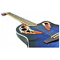 Dimavery OV-500 Roundback, blue, gitara akustyczna 3/4