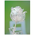 EUROPALMS Kryształowa róża, przezroczysta, sztuczny kwiat, 81 cm 12x 5/5