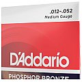 D'Addario EJ39 12-String Phosphor Bronze Struny do gitary akustycznej, Medium, 12-52 4/4