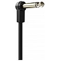 Adam Hall K4 IRR 0045 FLM - Płaski kabel audio, 6,3 mm Mono Gold Plug, 0,45 m 3/8