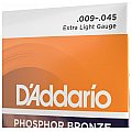 D'Addario EJ41 12-String Phosphor Bronze Struny do gitary 12 strunowej akustycznej, Extra Light, 9-45 4/4