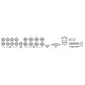 MONACOR AXR-108 HYBRID: 8-kanałowy rejestrator monitoringu cyfrowy 4/5