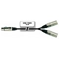 Omnitronic Cable XFMM-30 XLR(f)/2x XLR(m), 3m 4/4