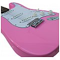 Dimavery ST-203 E-Guitar, pink, gitara elektryczna 3/3