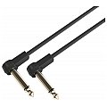 Adam Hall K4 IRR 0080 FLM - Flat Audio Cable, 6.3 mm Mono Gold Plug, 0.8 m 5/8