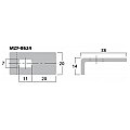MONACOR MZF-8624 Uchwyt mocujący do maskownic głośnikowych 2/2